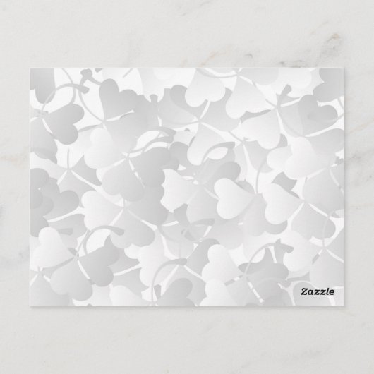 セントパトリックの日アイルランド国旗のクローバーの写真フレーム ポストカード (裏面)