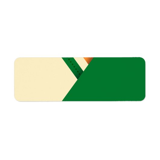 セントパトリックの日アイルランド国旗のシャムロック ラベル (正面)