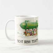 セントパトリックの日アイルランド最高のアイリッシュ先生おもしろい コーヒーマグカップ (左)