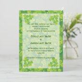 セントパトリックの日アイルランド結婚式招待状 招待状 (スタンド正面)