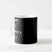 セントパトリックの日アスルろう認識度 コーヒーマグカップ (正面左)