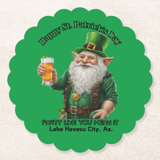 セントパトリックの日アズのハバス湖で。 ペーパーコースター (正面)