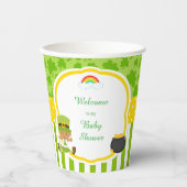 セントパトリックの日アフリカ系アメリカ人ガールベビーシャワー 紙コップ (正面)