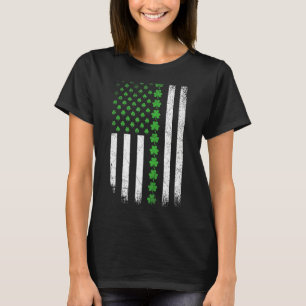 セントパトリックの日アメリカ国旗アイルランドヴィンテージイリ Tシャツ