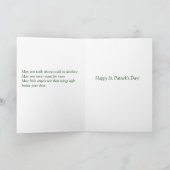 セントパトリックの日アールヌーボーエンジェルカード カード (内部)