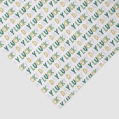 セントパトリックの日イエローグリーンラッキーデイことわざ 薄葉紙 (詳細)