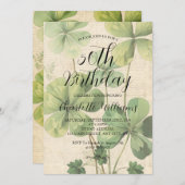 セントパトリックの日ウィメンズ50誕生日 招待状 (正面/裏面)