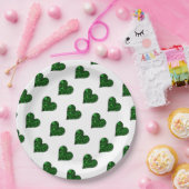 セントパトリックの日エメラルドハート ペーパープレート (パーティー)