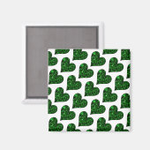 セントパトリックの日エメラルドハート マグネット (正面/裏面)