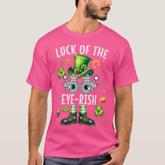 セントパトリックの日オプトメトロリストアイリッシュ格言ラッキーアイ Tシャツ