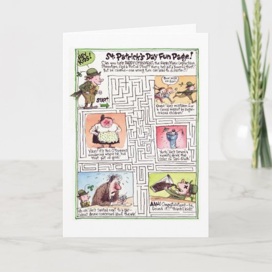 セントパトリックの日カード カード (正面)