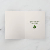 セントパトリックの日カードw/angel及び詩 カード (内部)