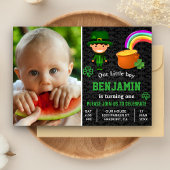 セントパトリックの日キッズフォト誕生日招待状 招待状