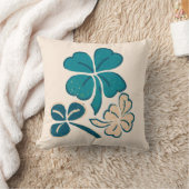 セントパトリックの日クローバーシャムロックスケッチ クッション (ブランケット)