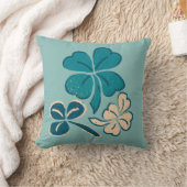セントパトリックの日クローバーシャムロックスケッチ クッション (ブランケット)