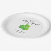 セントパトリックの日クローバー1st誕生日 ペーパープレート (アングル)