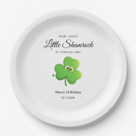 セントパトリックの日クローバー1st誕生日 ペーパープレート