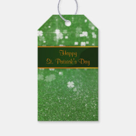 セントパトリックの日グリッターシャムロック ギフトタグ
