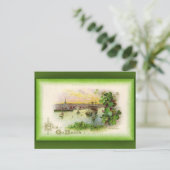 セントパトリックの日グリーティングカードウォーターフォードビュー ポストカード (スタンド正面)