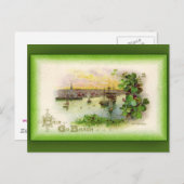 セントパトリックの日グリーティングカードウォーターフォードビュー ポストカード (正面/裏面)