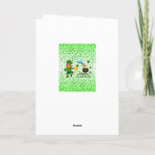 セントパトリックの日グリーティングカードレプラーシャン カード (裏面)