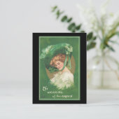 セントパトリックの日グリーンの着用 ポストカード (スタンド正面)