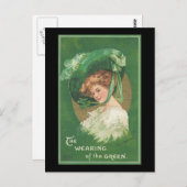 セントパトリックの日グリーンの着用 ポストカード (正面/裏面)