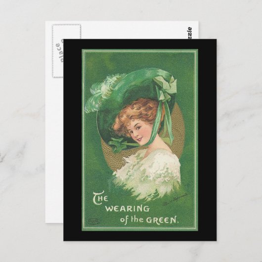 セントパトリックの日グリーンの着用 ポストカード (正面/裏面)
