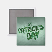 セントパトリックの日グリーンクローバーアイリッシュケルト マグネット (正面/裏面)
