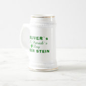 セントパトリックの日グリーンクローバー名 ビールジョッキ (正面左)