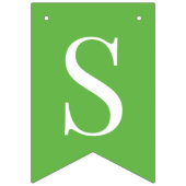 セントパトリックの日グリーンシャムロッククローバーシンプル バンティングフラッグ (第1の旗)