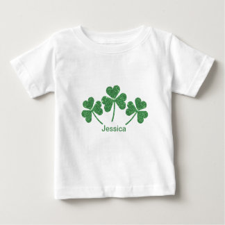 セントパトリックの日グリーンシャームロックつる植物アイルランドパーティー ベビーTシャツ