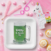 セントパトリックの日グリーンビール ペーパープレート (パーティー)