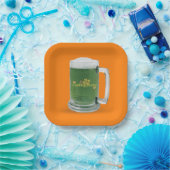 セントパトリックの日グリーンビール ペーパープレート (パーティー)