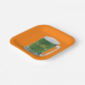 セントパトリックの日グリーンビール ペーパープレート (傾斜あり)