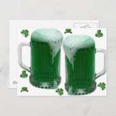セントパトリックの日グリーンビール ポストカード (正面/裏面)