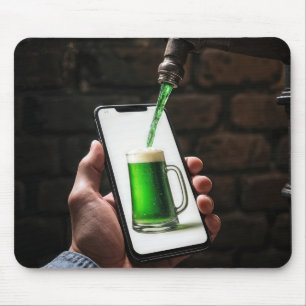 セントパトリックの日グリーンビール マウスパッド