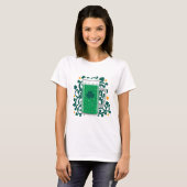 セントパトリックの日グリーンビール Tシャツ (正面フル)