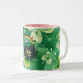 セントパトリックの日グリーンマグ ツートーンマグカップ (正面右)