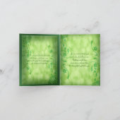 セントパトリックの日ケルト族愛結び目のサンキューカード サンキューカード (内部)