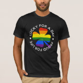 セントパトリックの日ゲイプライドレインボーLGBTギフトティー Tシャツ (正面)