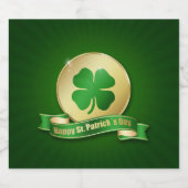 セントパトリックの日コインシャムロック ビールラベル (シングルラベル)