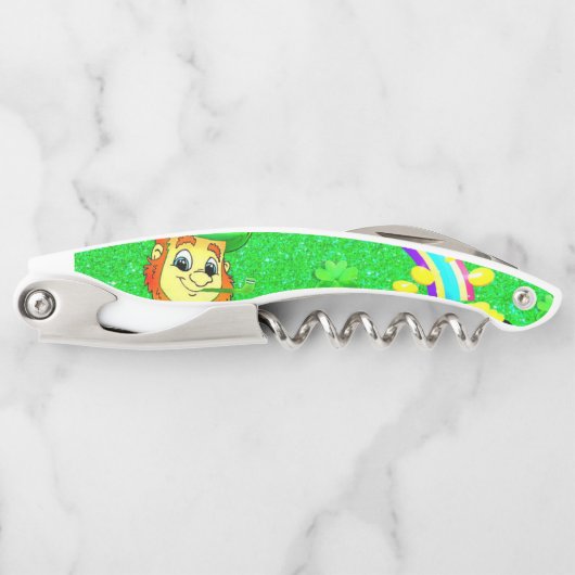 セントパトリックの日コルクボトルオープナー ソムリエナイフ (正面)