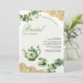 セントパトリックの日シャムロックティーパーティーブライダルシャワー 招待状 (スタンド正面)