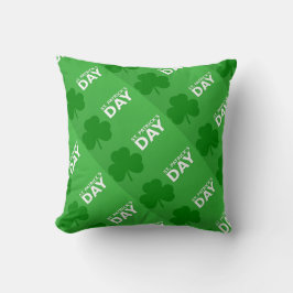 セントパトリックの日シャムロックパターンリバーシブル クッション