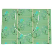 セントパトリックの日シャムロックミスティグリーンラージギフトL ラージペーパーバッグ (正面)