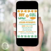 セントパトリックの日ジェンダーの招待状 招待状