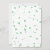 セントパトリックの日テーマブライダルシャワークローバー 招待状 (裏面)