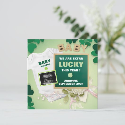 セントパトリックの日デジタル妊娠発表 案内状 (スタンド正面)