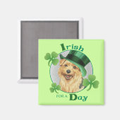 セントパトリックの日ノーフォークテリア マグネット (正面/裏面)